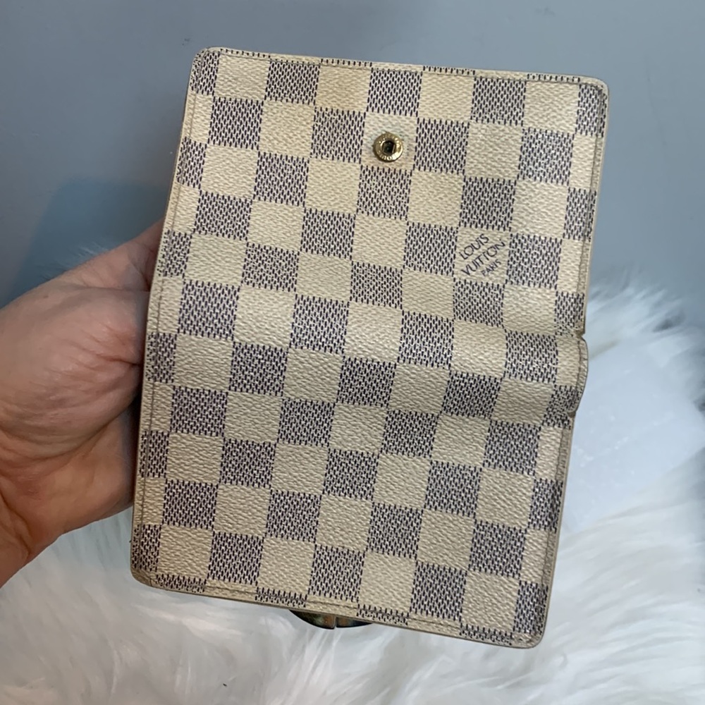 2006 authentic Louis Vuitton Damier Azur (DA) kisslock wallet French purse - Picture 16 of 16